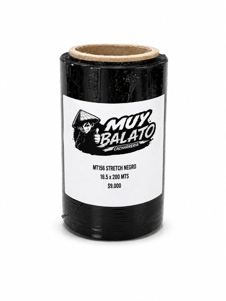 Papel Strech Negro 16.5 x 200 metros — REF: MT156