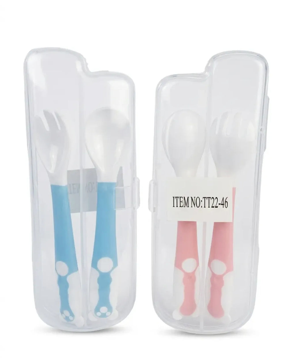 Cuchara y tenedor en plastico set x 2 — REF: TT22-46