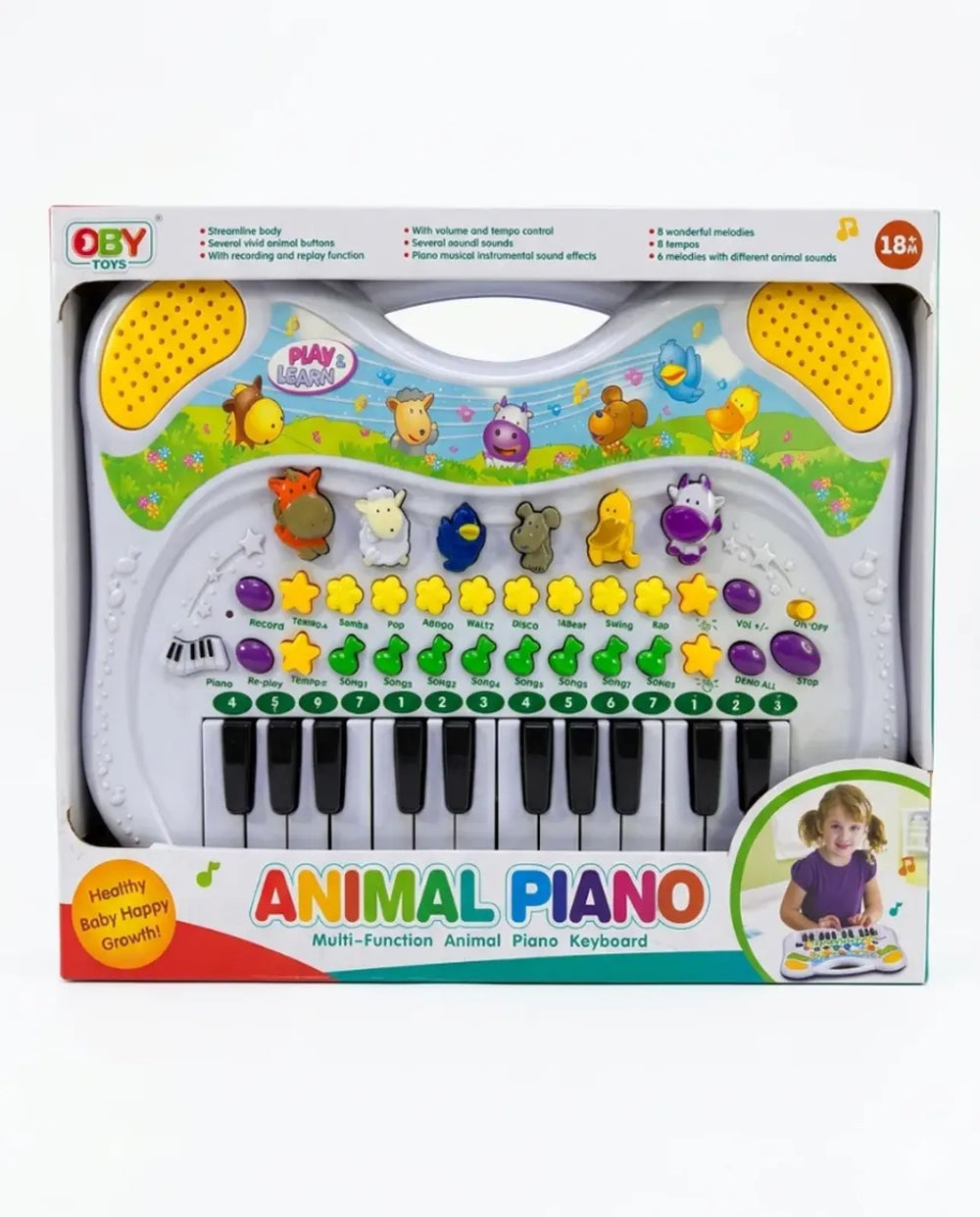 Piano musical - animales — REF: 0-1003