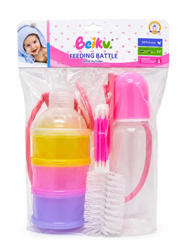 Tetero y portaleche Beiku 250 ml — REF: 40D-2