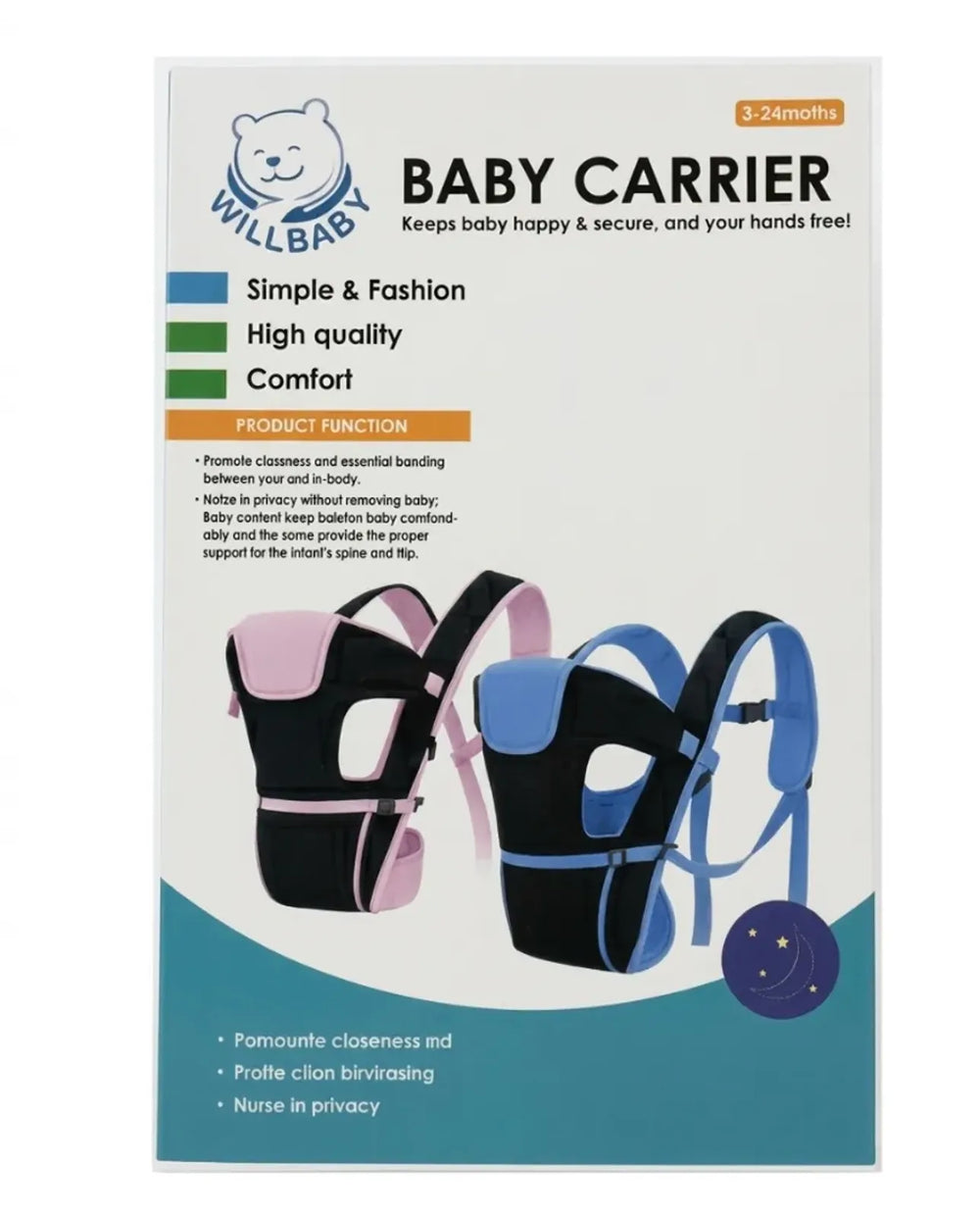Cargador baby carrier — REF: TT22-102