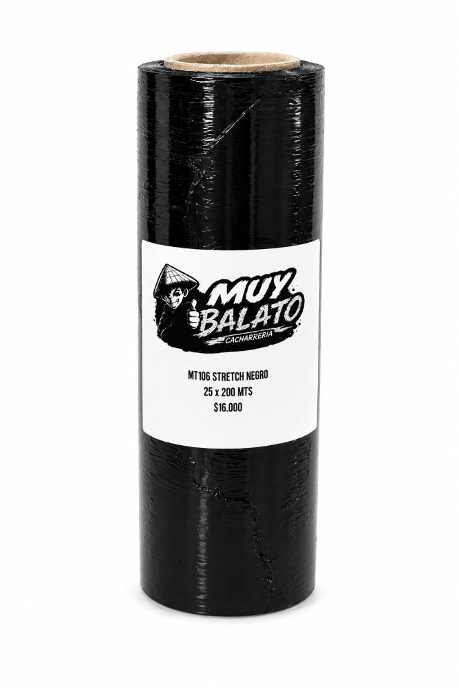 Papel Strech Negro 50 x 200 metros — REF: MT105