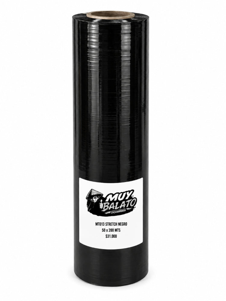 Papel Stretch Negro 50 x 200 metros — REF: MT303