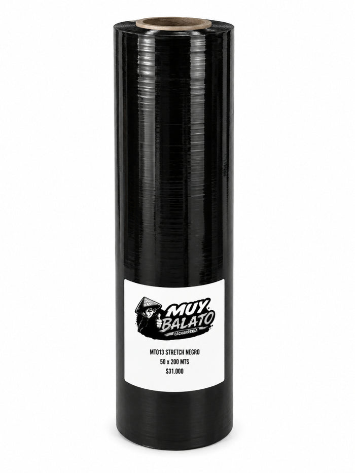 Papel Stretch Negro 50 x 200 metros — REF: MT303