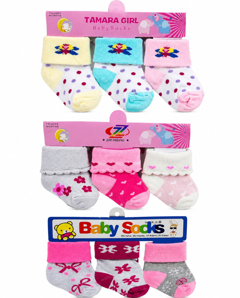 Kit de medias x 12 pares — REF: TT-W2